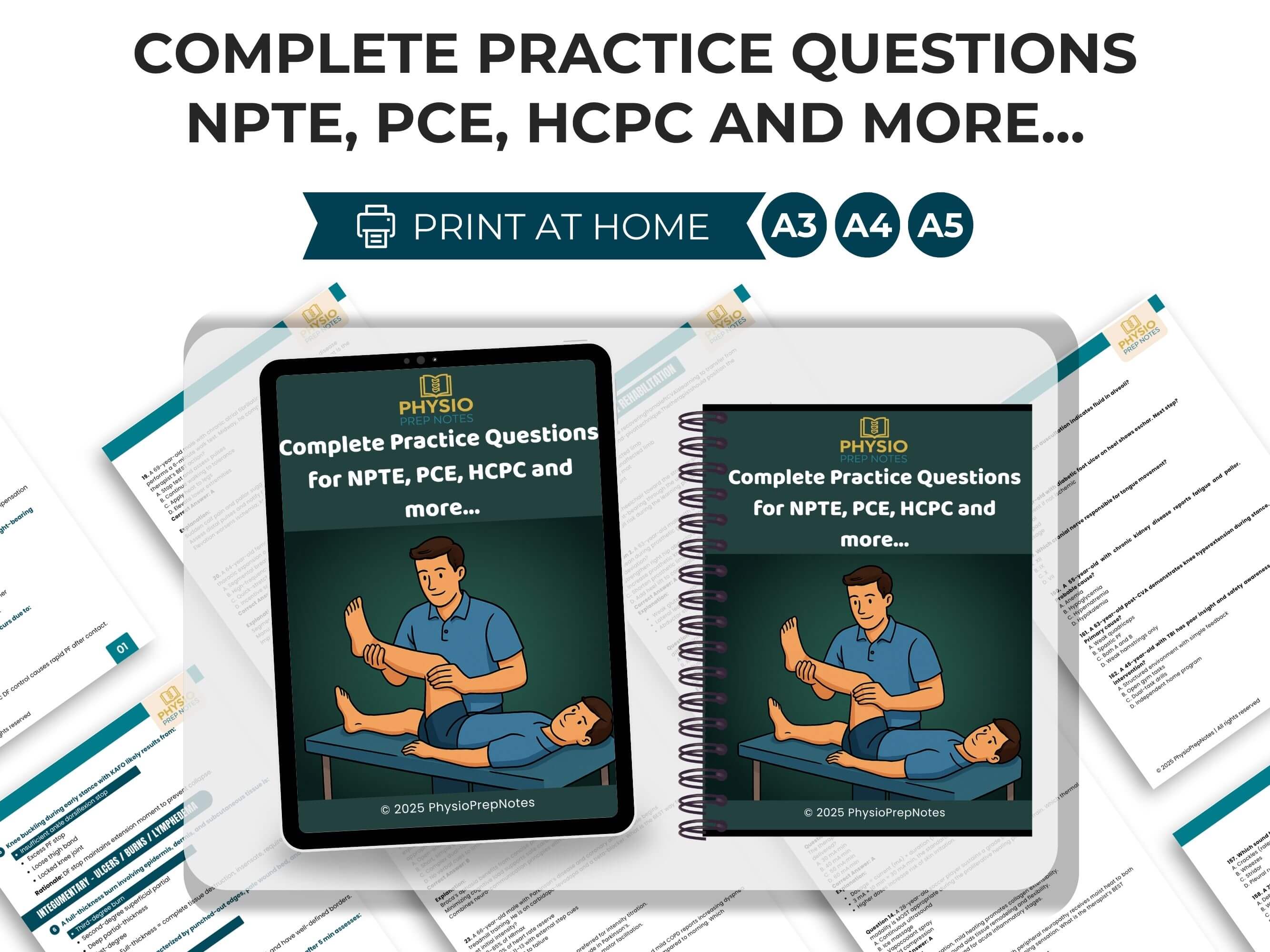 Complete Practice Questions for NPTE, PCE, MCPC and more