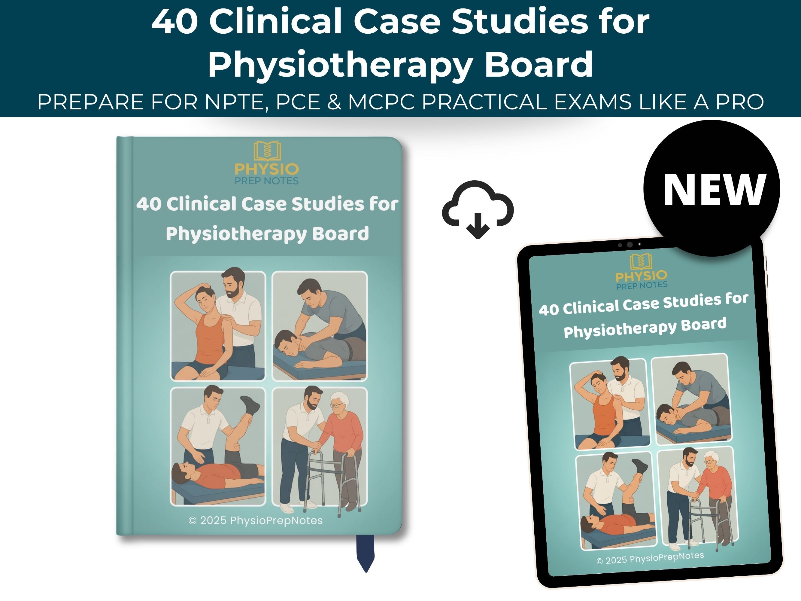 40 Clinical Case Studies for Physiotherapy Board